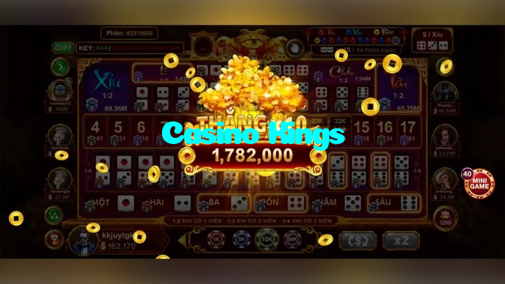 Casino Kings casino presented on mobile device in Pakistan with slots and live games